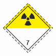 Знак перевозки опасных грузов «Класс 7. Радиоактивные материалы» (С/О металл, 250х250 мм)